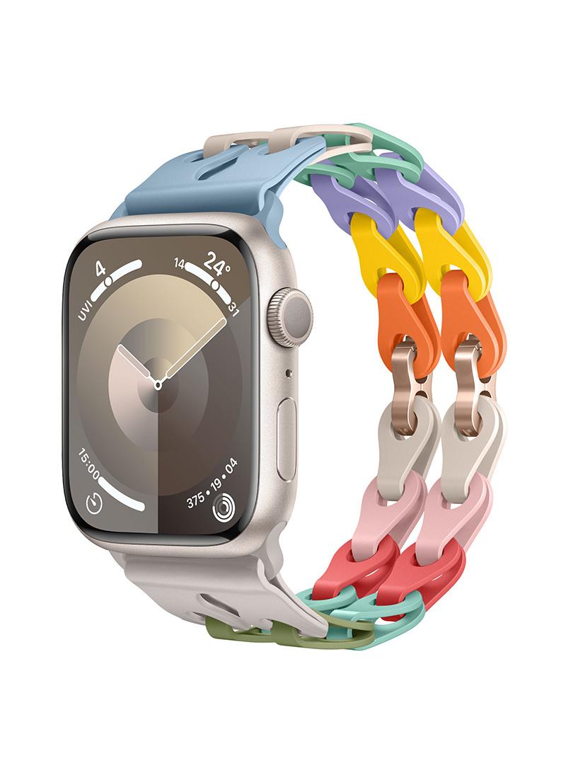 Y&D For Apple 42/44/45/49mm Fashion Hollow Silicone Bracelet Strap - Image 2