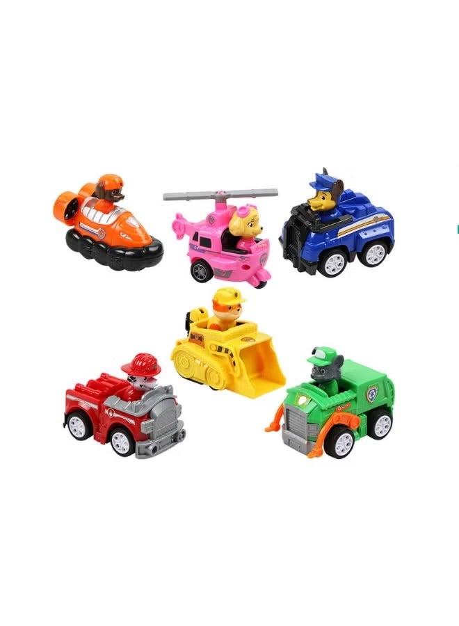 6-Piece Portable Durable Highly Designed Paw Patrol Snow Slide Toys Set - Image 3