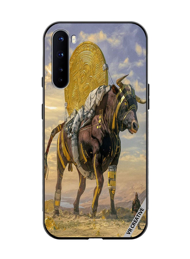 VR CREATIVE Protective Case Cover For OnePlus Nord Bitcoin Horse Design Multicolour - Image 1
