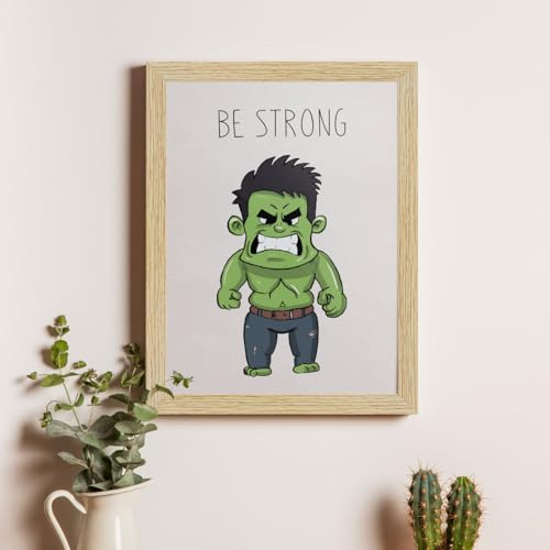 ArtX Wall Paintings For Kids Room, Superheroes Kids Room Wall Frame, Superheros, 10x13 inch each, Multicolor, Synthetic Wood, Set Of 4 - Image 5