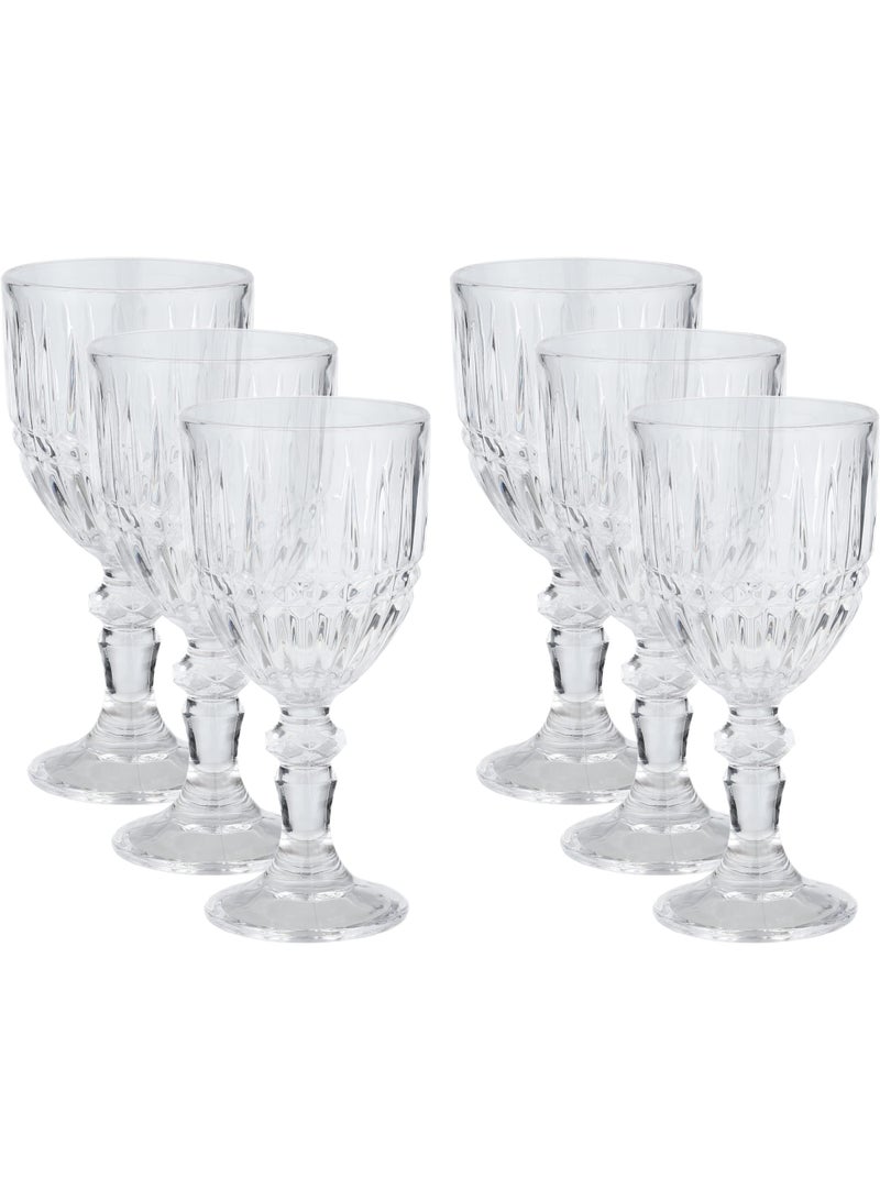 السيف غاليري طقم كاسات عصير – 6 قطع مجموعة منزلية 8 أونصات - Image 1