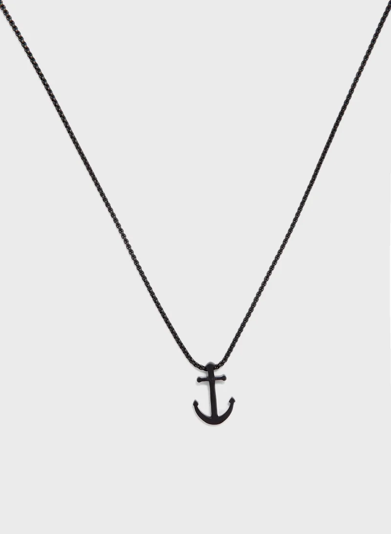 GUESS Anchor Charm Necklace