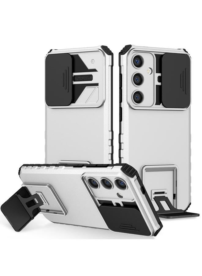 اس-توب جراب لهاتف Samsung Galaxy S25+ 5G مع حامل مجسم وغطاء منزلق للكاميرا - Image 1