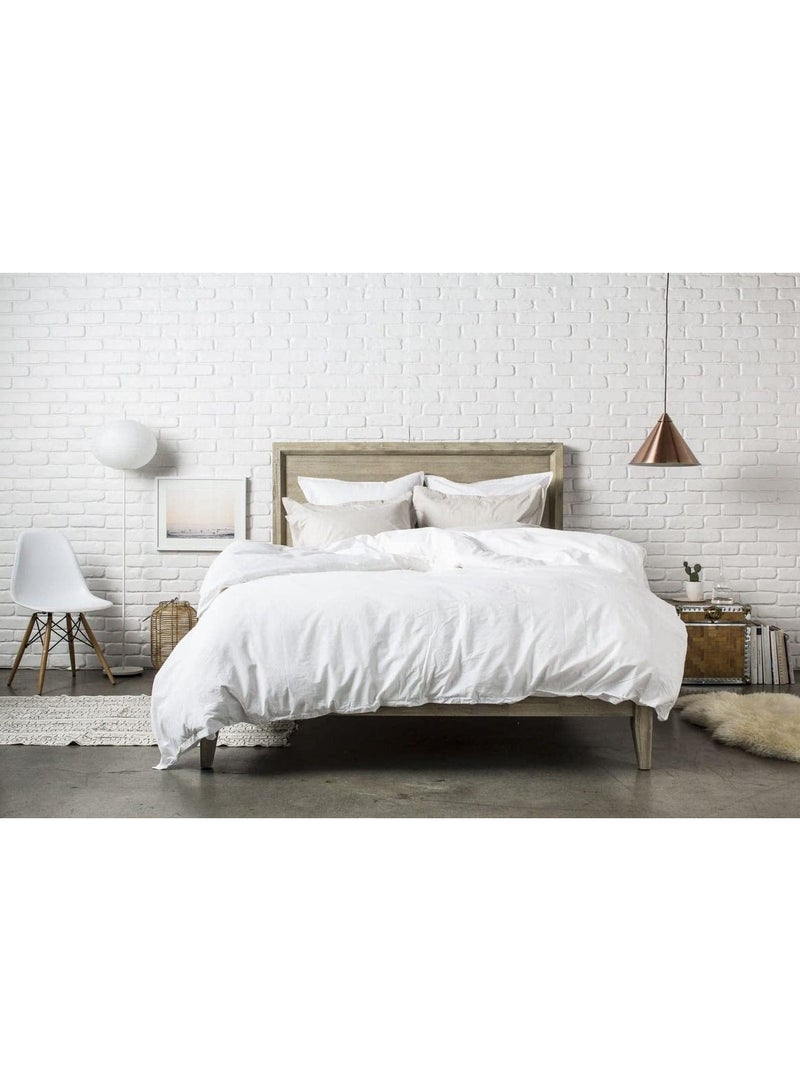 إي وورلد لحاف فاخر مناسب لجميع المواسم ، لحاف ، سرير من الألياف الدقيقة فائقة النعومة ، سرير مفرد أبيض مقاس كينج 220x240 سم - Image 2