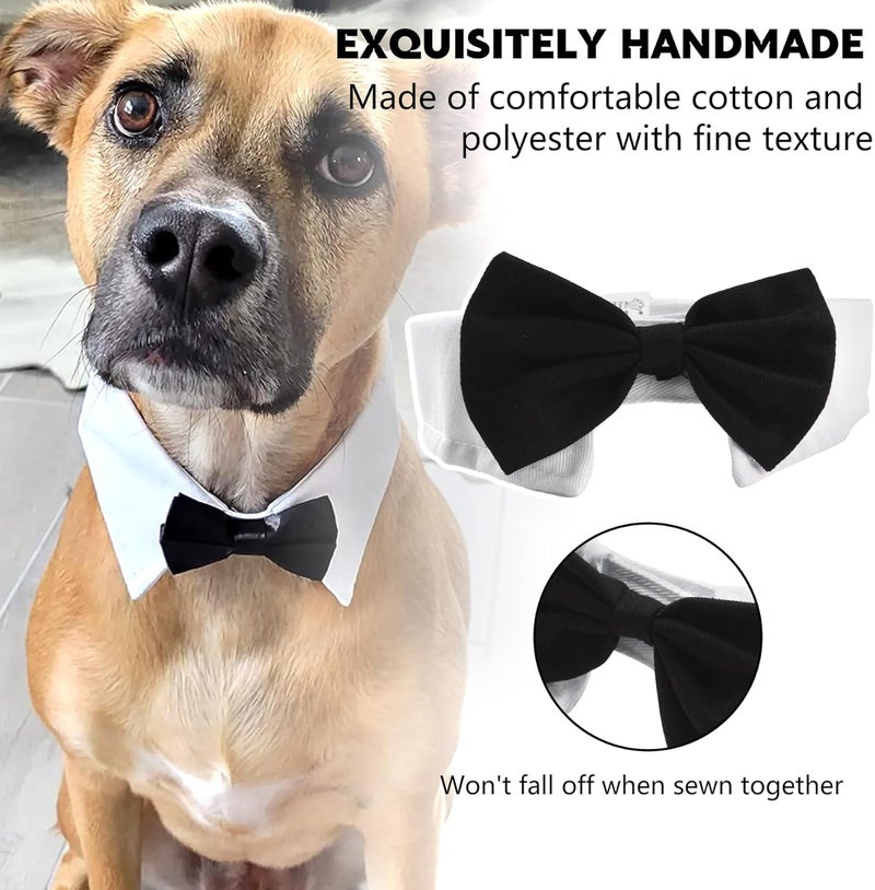 TORMEN Adjustable Pet Bow Tie Collar, Stylish Formal Neck Tie for Dogs and Cats - Enhance Your Pet's Look (Black, S) - Image 3