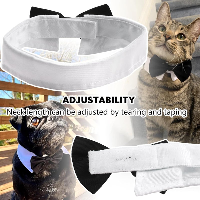 TORMEN Adjustable Pet Bow Tie Collar, Stylish Formal Neck Tie for Dogs and Cats - Enhance Your Pet's Look (Black, S) - Image 4