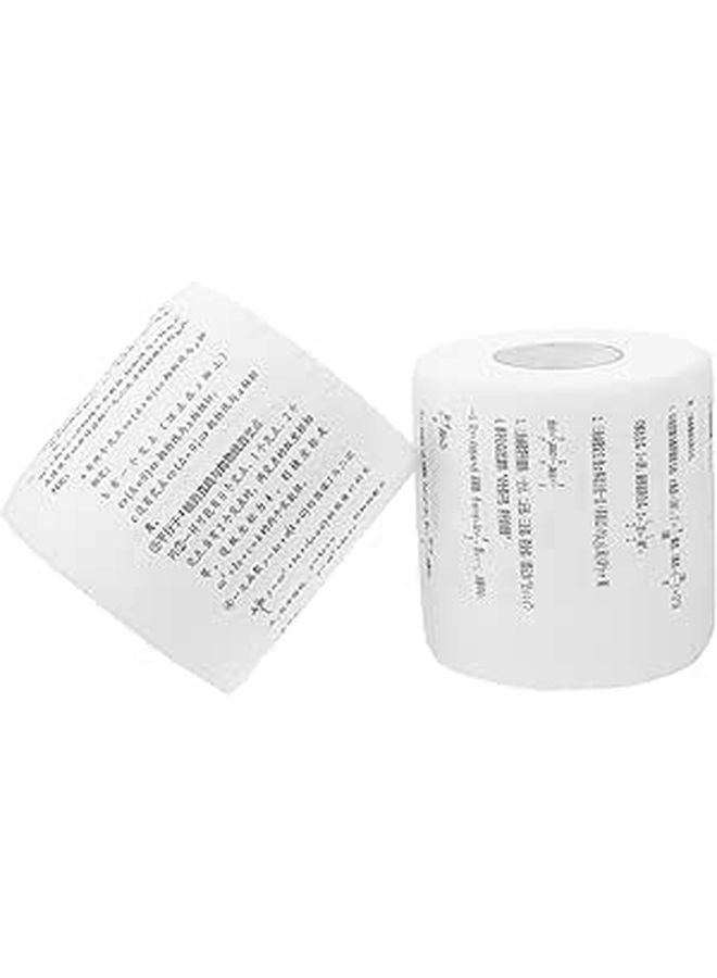 Mathematical Formula Printed Toilet Paper 2 Rolls For Bathroom Decor And Fun - Image 1