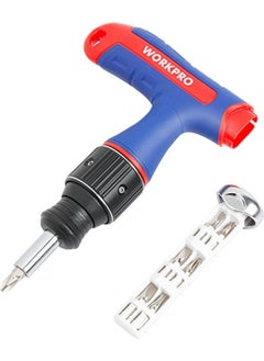 WORKPRO WP221072 7-In-1 Professional Cr-V T-Handle Ratchet Magnetic Screwdriver Set  - Image 1