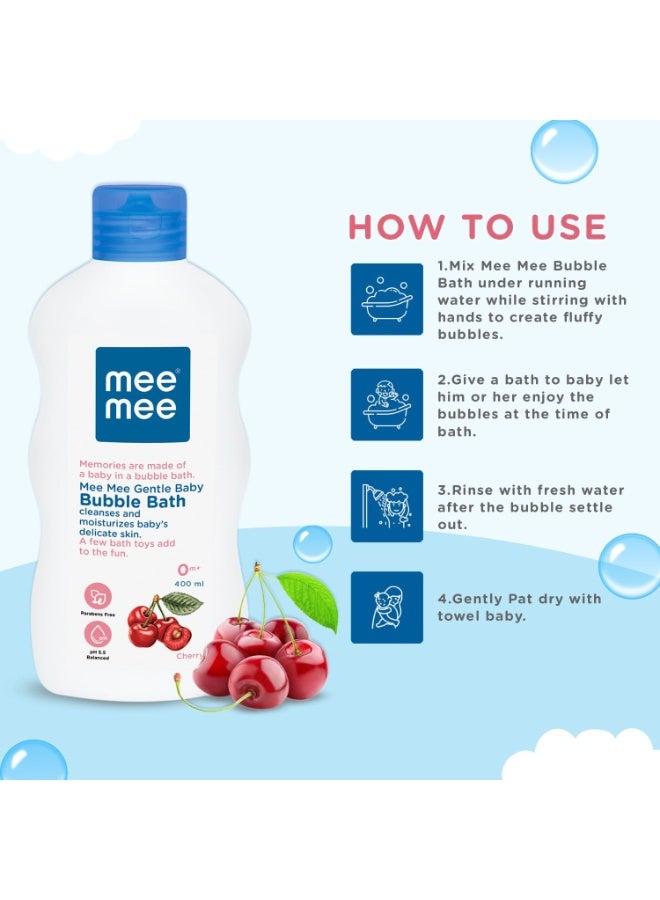 Mee Mee Body Wash 400 ml (Pack of 1) | Cherry & Fruit Extracts | Tear-Free Formula | Moisturizes and Soothes Skin | Natural Head-to-Toe Mild Bubble Bath, Dermatologically Tested - Image 2