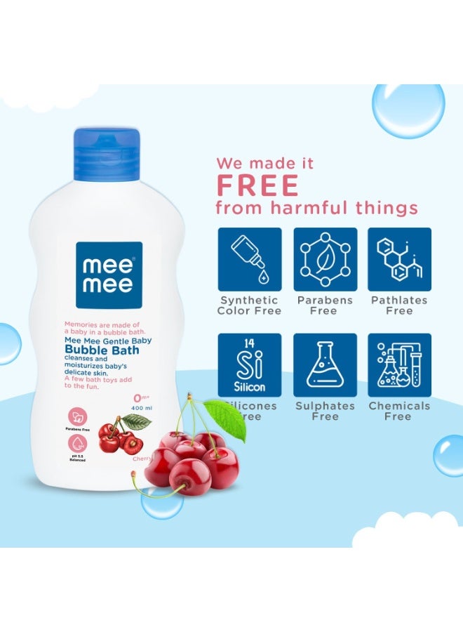 Mee Mee Body Wash 400 ml (Pack of 1) | Cherry & Fruit Extracts | Tear-Free Formula | Moisturizes and Soothes Skin | Natural Head-to-Toe Mild Bubble Bath, Dermatologically Tested - Image 4