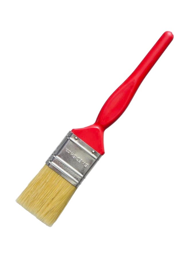 1-Inch (25.4mm) Paint Brush with Durable Plastic Handle for Detail Work