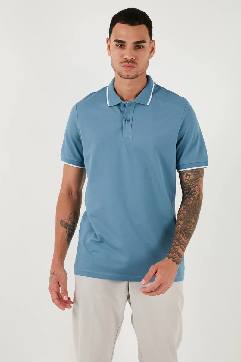 Buratti Cotton Regular Fit Polo Neck T Shirt Men's Polo Neck T Shirt 5902063