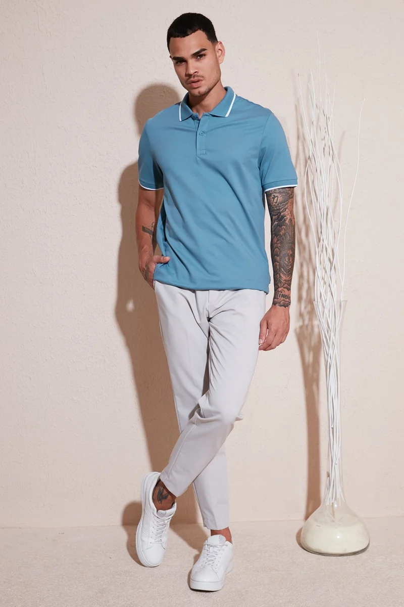 Buratti Cotton Regular Fit Polo Neck T Shirt Men's Polo Neck T Shirt 5902063