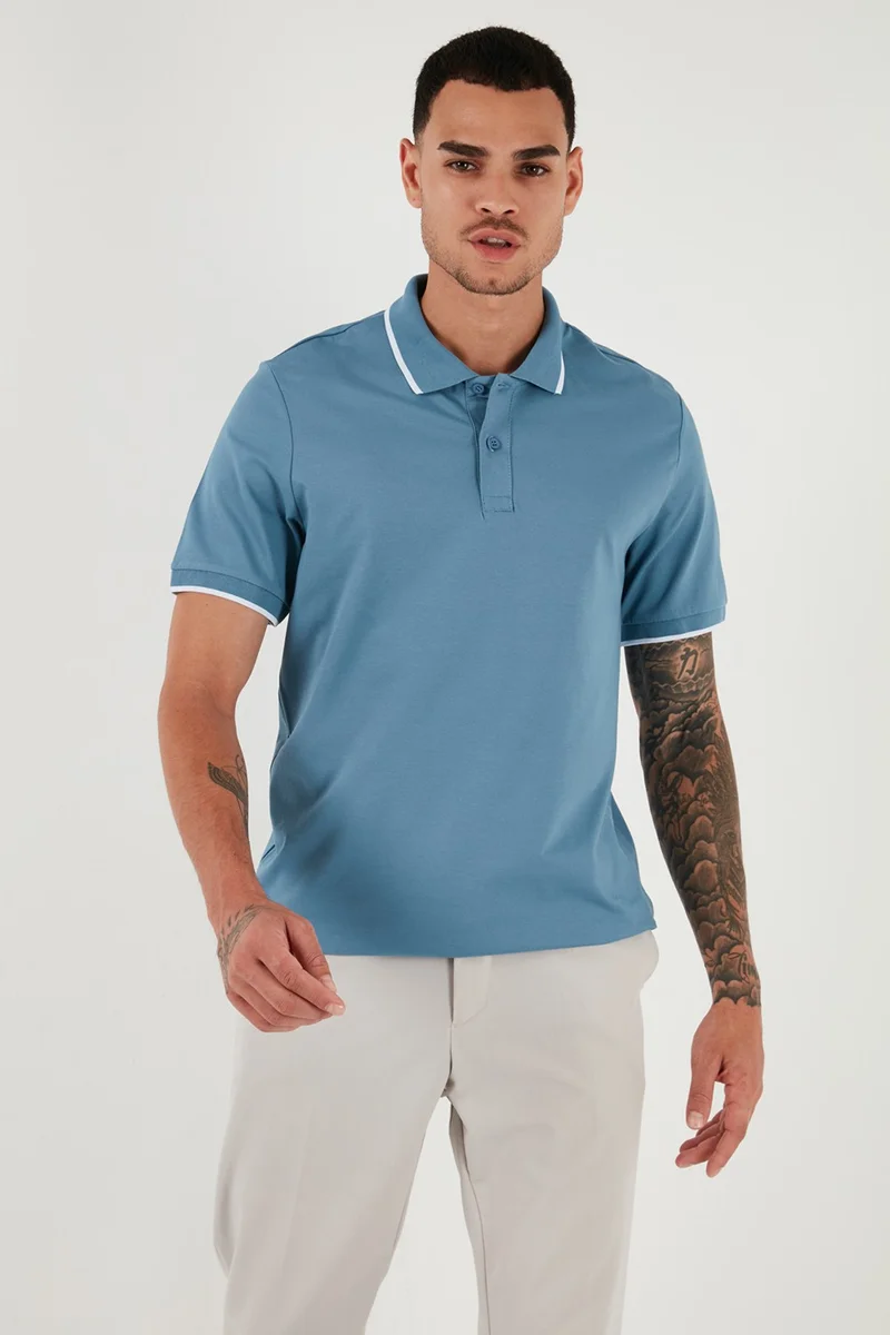 Buratti Cotton Regular Fit Polo Neck T Shirt Men's Polo Neck T Shirt 5902063