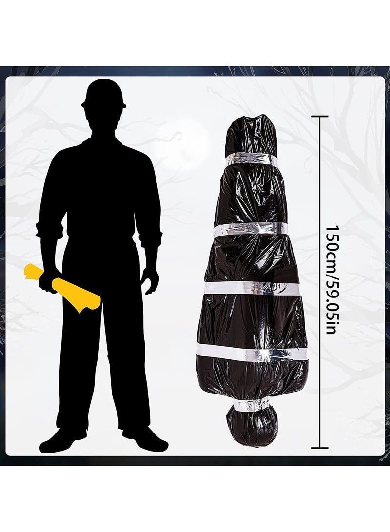 VUCATIN 59.05" Hanging Corpse Dead Victim Props Practical Jokes Decorations Haunted Creepy House Gag Toys Decor Scary Decorations Outdoor Prop Creepy Haunted House Decor - Image 2
