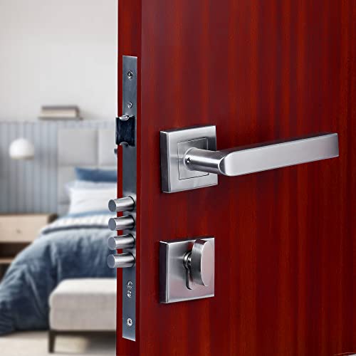 Crust Elan Premium Rose Mortise Door Lock Handle Set/Mortise Lock with Brass Lock Body and 60 mm Brass Cylinder Set with 3 Brass Computer Keys (Both Side Key) - Image 2