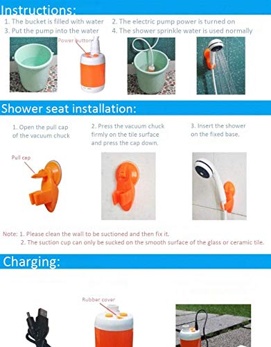 Iron Hammer Portable Shower Camp Shower Rechargeable Shower Camping Shower pet Shower - Image 3