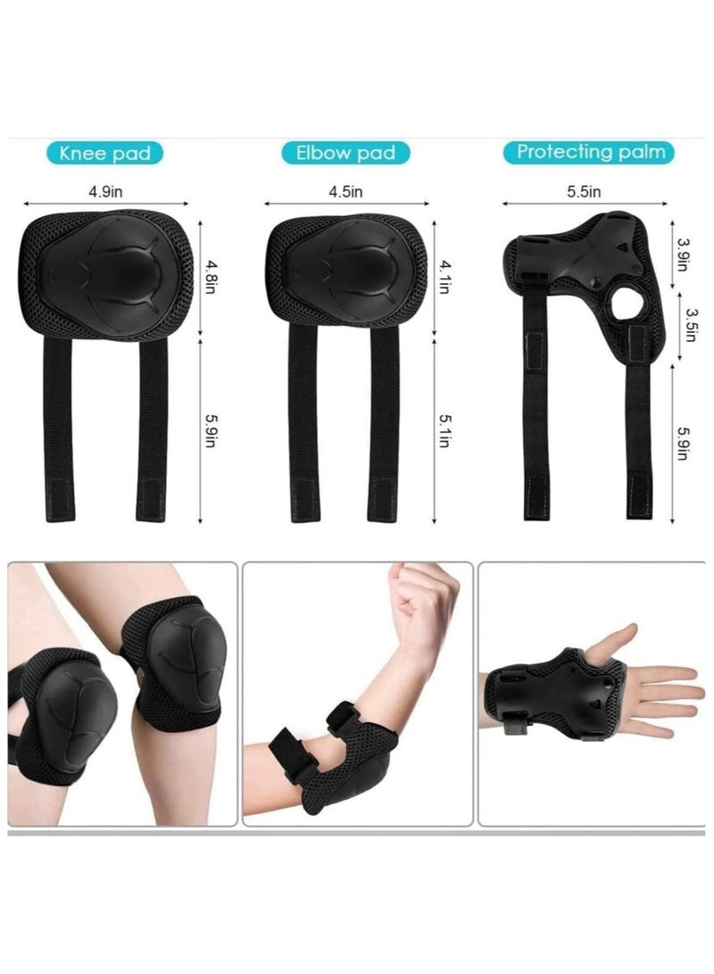 COYO Kids Bike Helmet Set Skateboard Knee Pads - Kids Helmet Elbow Pads Wrist Guards Adjustable Protective Gear Set for Sport Cycling Bike Roller Skating Scooter Rollerblade - Image 2