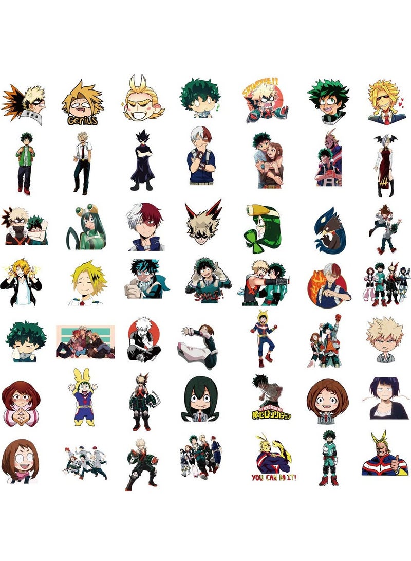Generic 100pcs My Hero Stickers, MHA Sticker Academi Waterproof Vinyl Decals, Cute Anime Sticker for Water Bottles, Laptops, Fan Stickers for Teens, Kids, and Adults  - Image 2