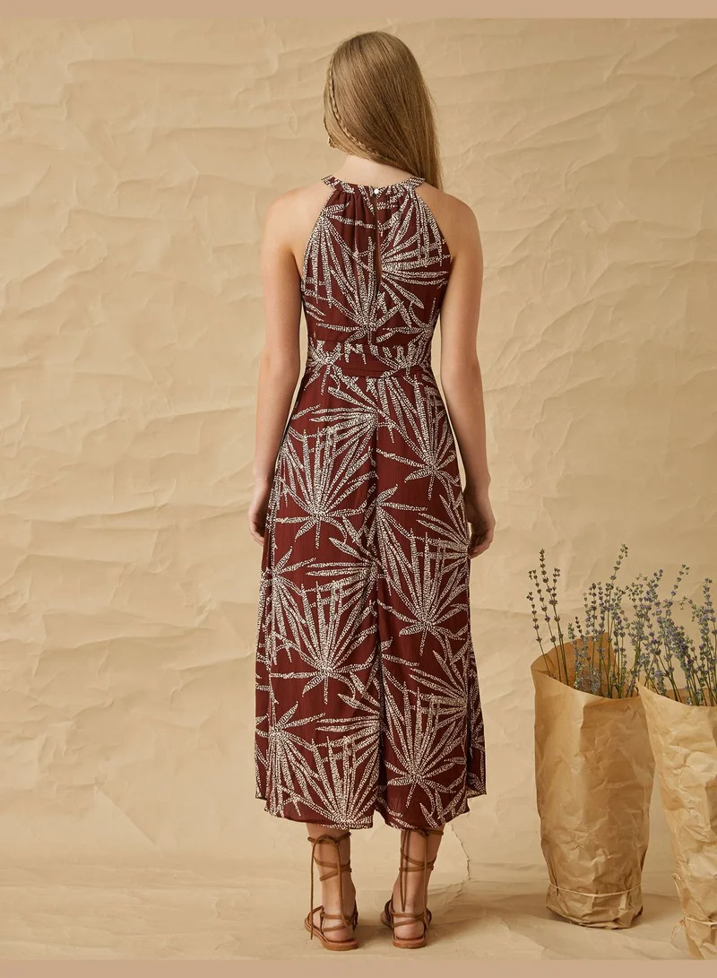 KOTON Halter Neck Long Dress