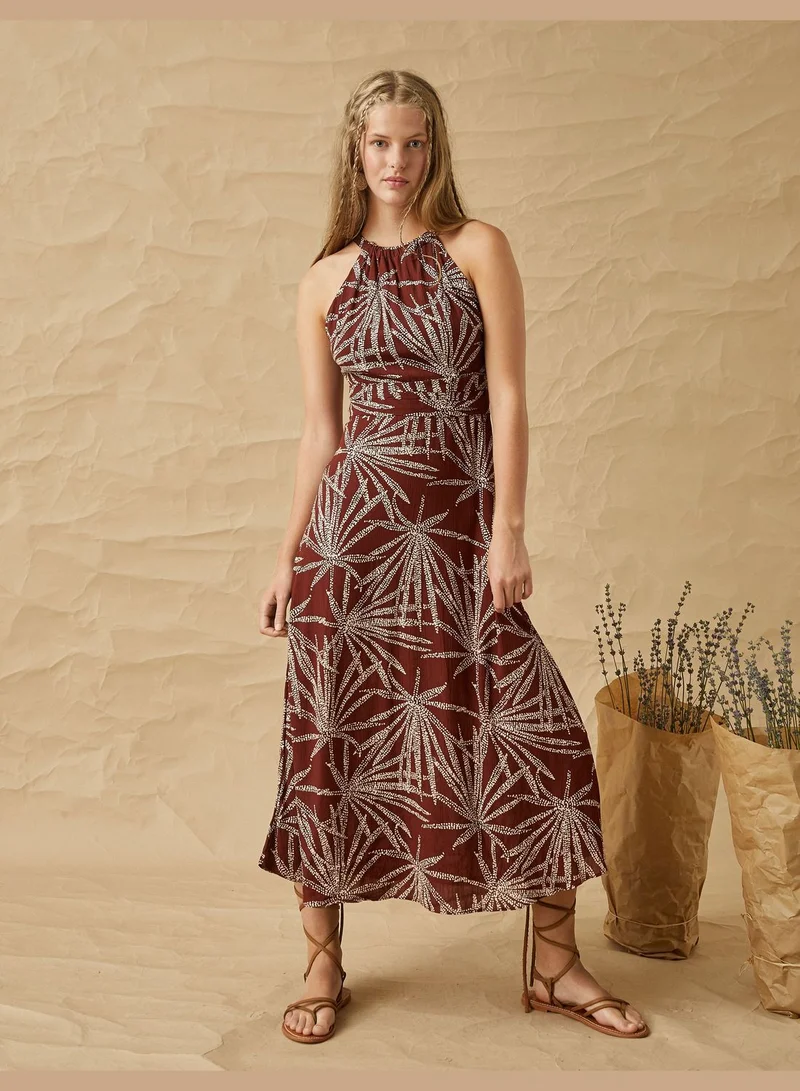 KOTON Halter Neck Long Dress