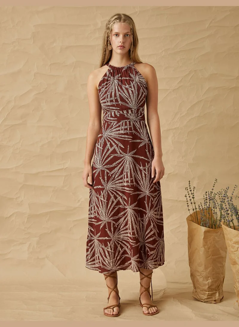 KOTON Halter Neck Long Dress