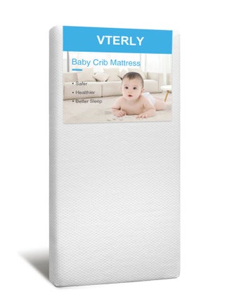 Cot Mattresses, 120x60cm Crib Mattress with Extra Thick 10 cm Memory Foam and Removable Washable Cover, Breathable, Anti Allergenic and Water Resistant Toddler Bed Mattress - pzsku/Z11FF3ED0578918D7831AZ/45/_/1650353777/b290e609-c5bb-4b41-8412-fda54920bc0c