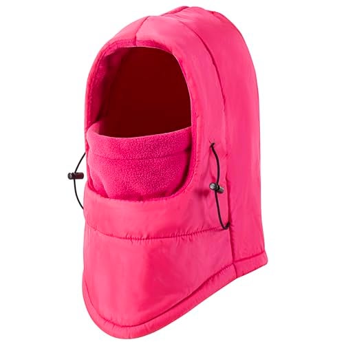 Tyzrdnac Balaclava Ski Mask Fleece Lining Windproof Warm Adjustable Thermal Winter Cold Weather Face Mask for Men Women Red - Image 1