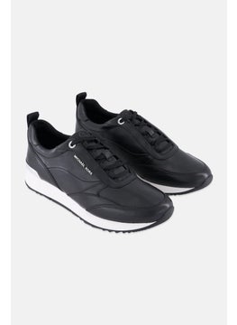 Michael Kors Women Medium Allie Stride Trainer Lace Up Shoes, Black  - Image 1