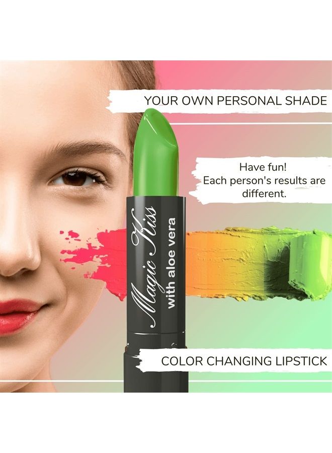 Magic Kiss Lipstick Set Aloe Vera Color Changing 6 Pack MADE IN USA (Chocolate) - Image 4