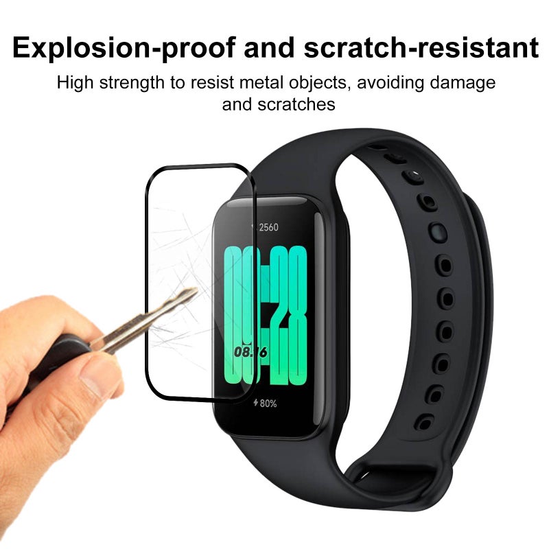 إيروريكس لساعة شاومي ريدمي باند 2، قطعتان من واقي الشاشة الناعم ثلاثي الأبعاد من مادة مركبة - Image 5