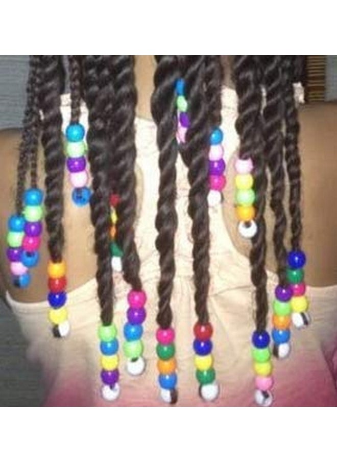 TARA Assorted Color Design Plastic Beads For Braid Hair Medium Size (Pack Of 2) Selection (B1000M30)  - Image 3