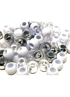 TARA Assorted Color Design Plastic Beads For Braid Hair Medium Size (Pack Of 2) Selection (B1000M30)  - Image 2