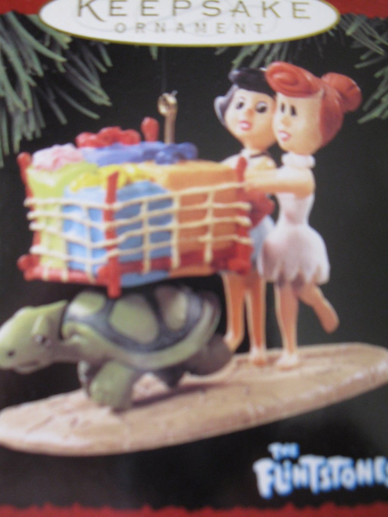 Hallmark Keepsake Ornament The Flintstones 1995 Betty and Wilma - Image 2