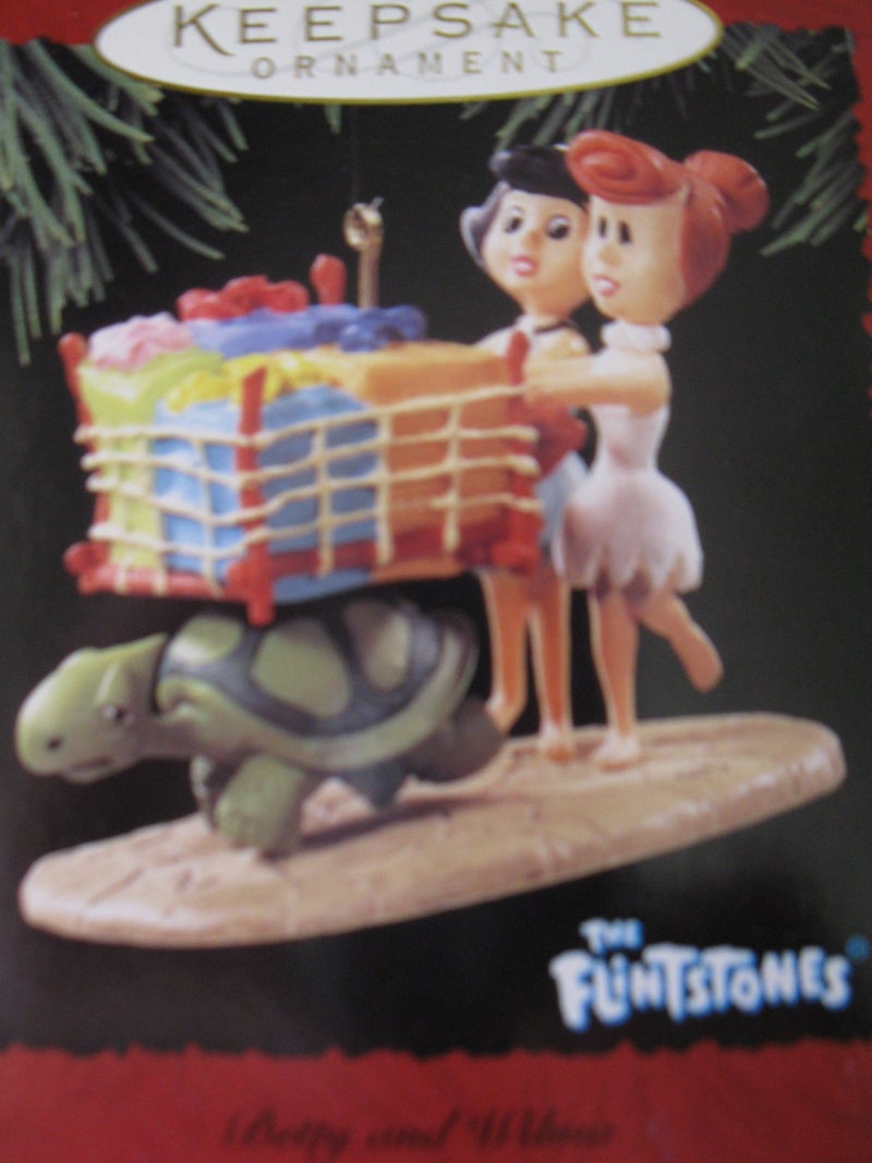 Hallmark Keepsake Ornament The Flintstones 1995 Betty and Wilma - Image 1