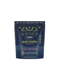 SUNMED Peak Vitality with Himalayan Shilajit for Strength + Optimal Health Sugar-Free, Vegan, All Natural Gummies, 60ct - Watermelon Flavor
