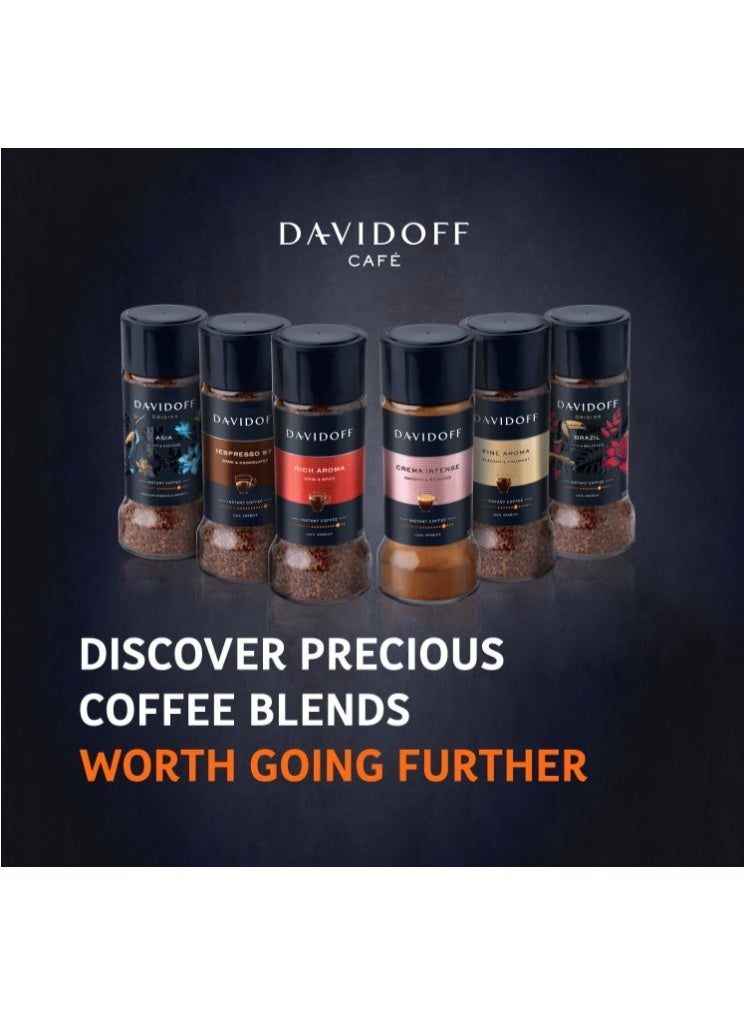 دافيدوف قهوة دافيدوف سريعة التحضير بنكهة فاين أروما - درجة حرارة 7/12 - 90 غرام - Image 2