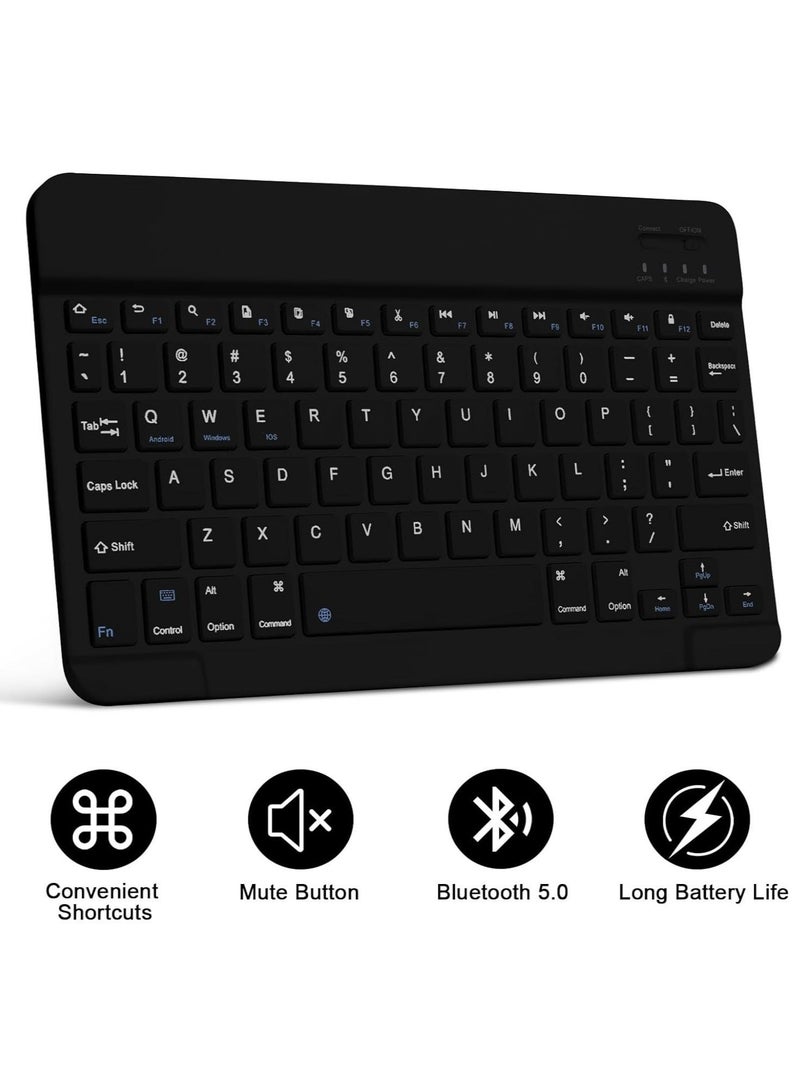 Keyboard Compatible For Samsung Galaxy Tab  S10 Lite 10.9 inch/S10 FE 10.9 inch/S9 FE 10.9 inch/S9 11 inch/S8 11 inch/S7 11 inch, Magnetic Detachable Keyboard Case with S Pen Holder - Image 2