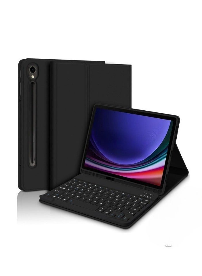 Keyboard Compatible For Samsung Galaxy Tab  S10 Lite 10.9 inch/S10 FE 10.9 inch/S9 FE 10.9 inch/S9 11 inch/S8 11 inch/S7 11 inch, Magnetic Detachable Keyboard Case with S Pen Holder - Image 1