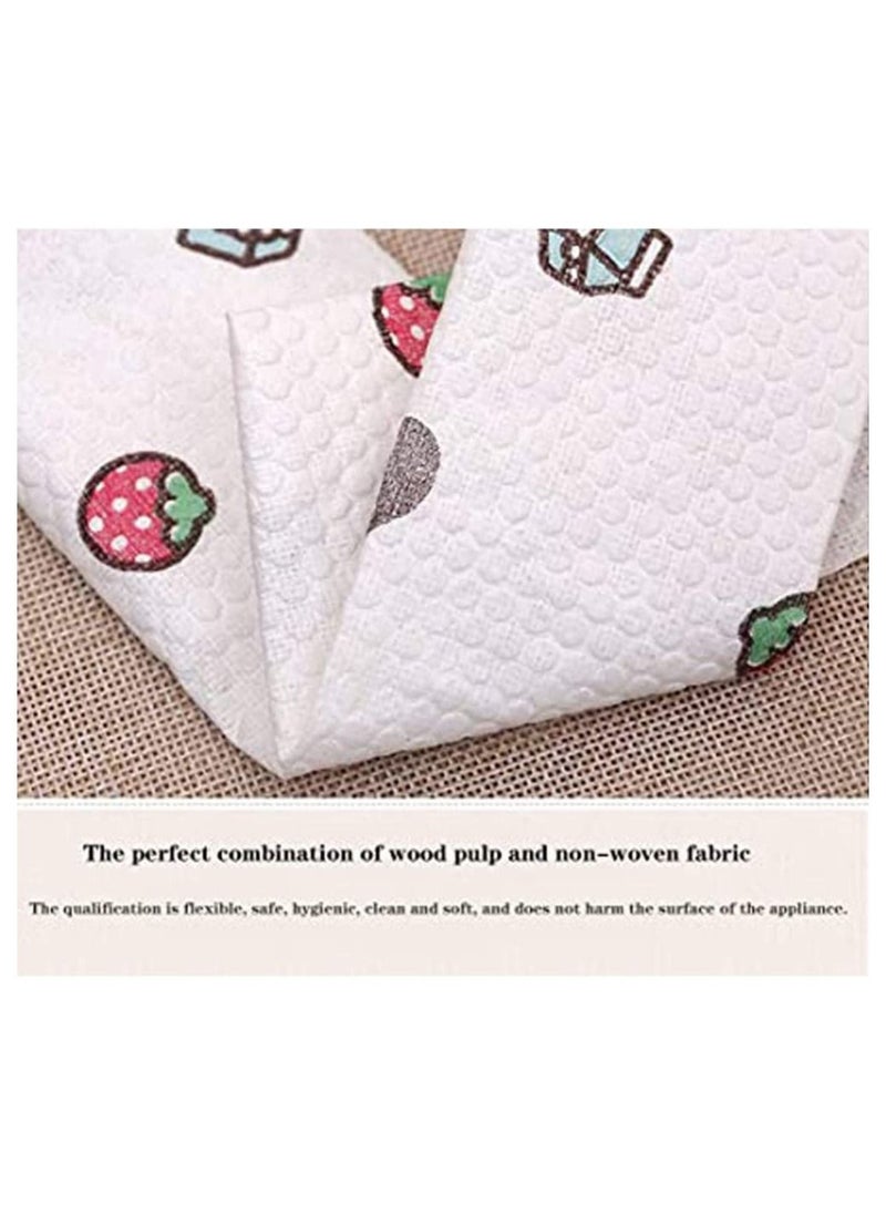 Smart Innovation - Printed Kitchen Dishwashing Universal Washable Oil Absorption Absorbent Paper Towel - Image 1