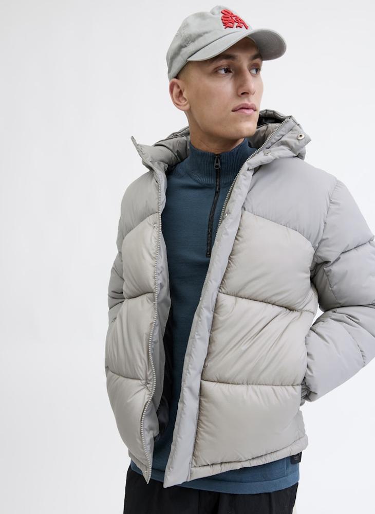 JACK & JONES Essential Puffer Jacket With Hood - Image 3
