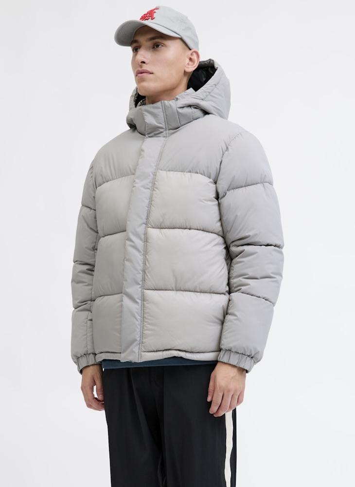 JACK & JONES Essential Puffer Jacket With Hood - Image 1