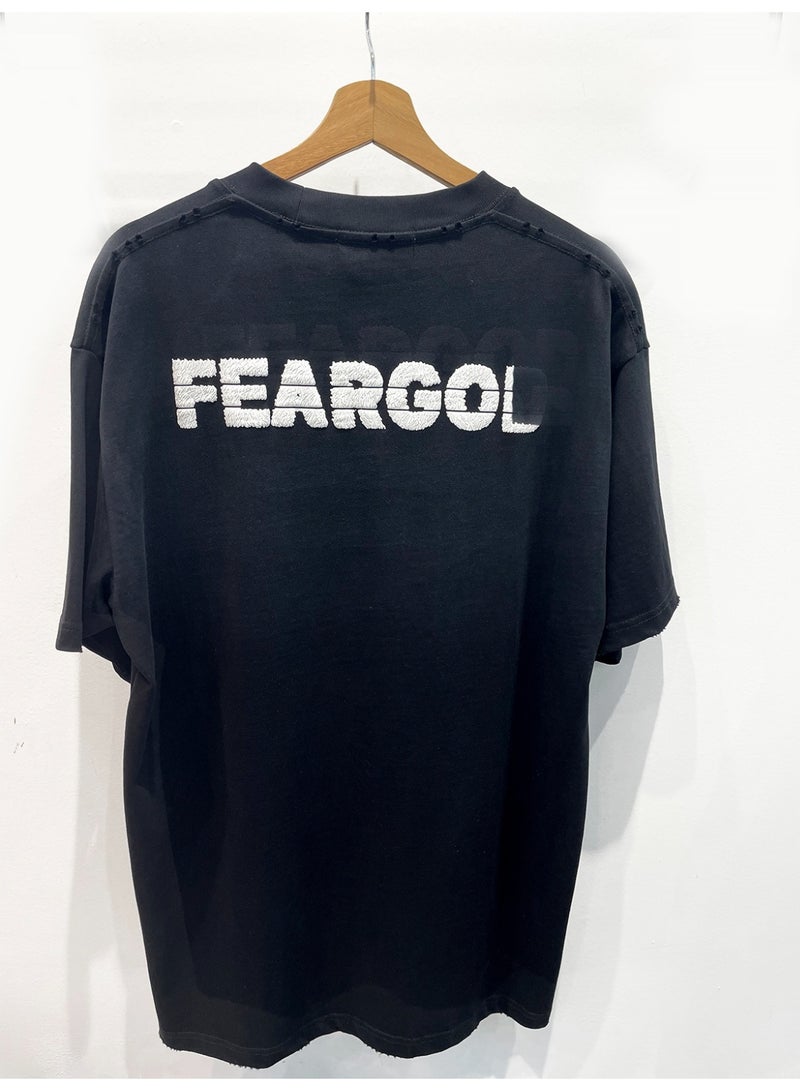 Hub For Less Men's Wide Neck T-Shirt with Foam Print – Modern Design with Urban Touch - Image 4