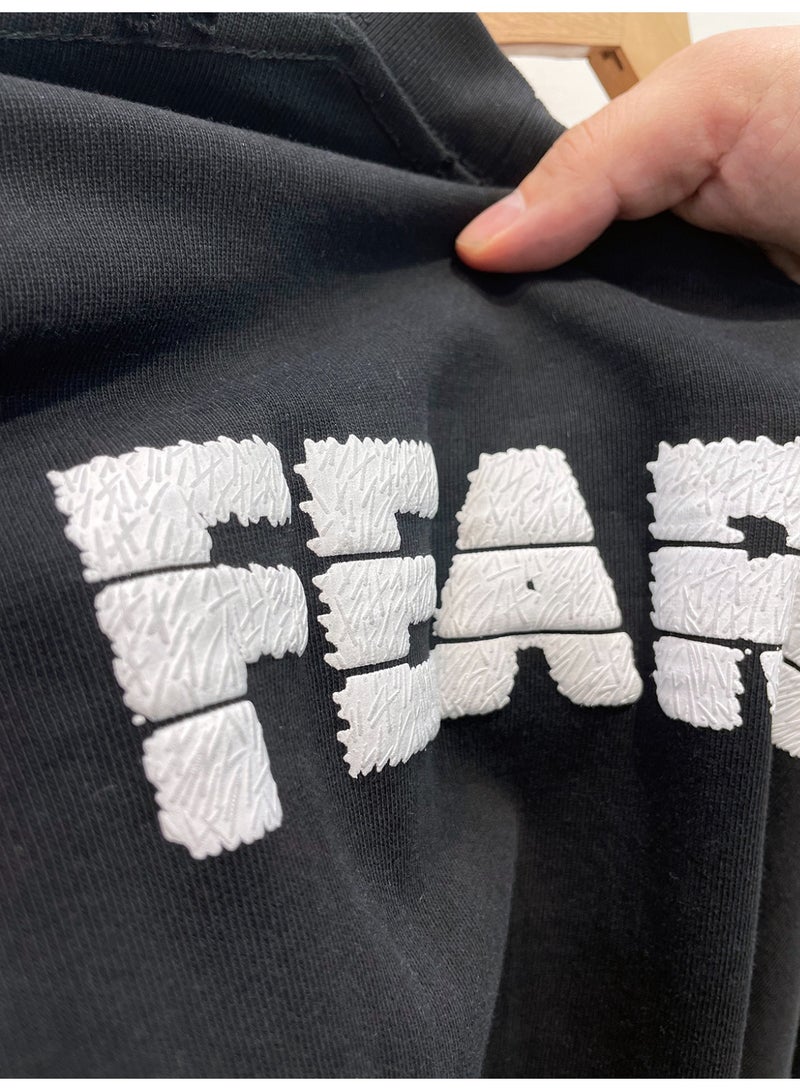 Hub For Less Men's Wide Neck T-Shirt with Foam Print – Modern Design with Urban Touch - Image 2