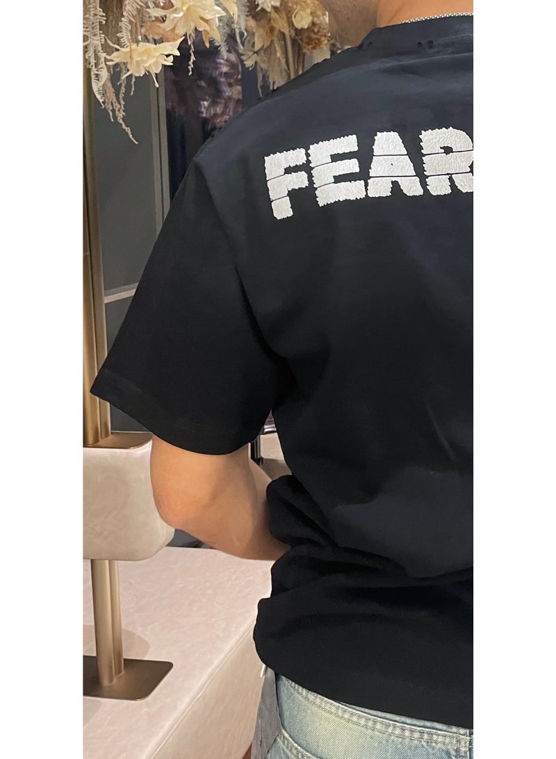 Hub For Less Men's Wide Neck T-Shirt with Foam Print – Modern Design with Urban Touch - Image 5