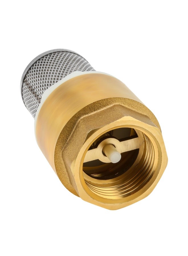 صمام لا رجعيان من النحاس الأصفر، مزود بفلتر، وصمام سفلي لمضخة الماء، وصمام قدم، وصمام قدم، وفلتر، وصمام لا رجعي، ومصفاة، مقاس DN15. - Image 2