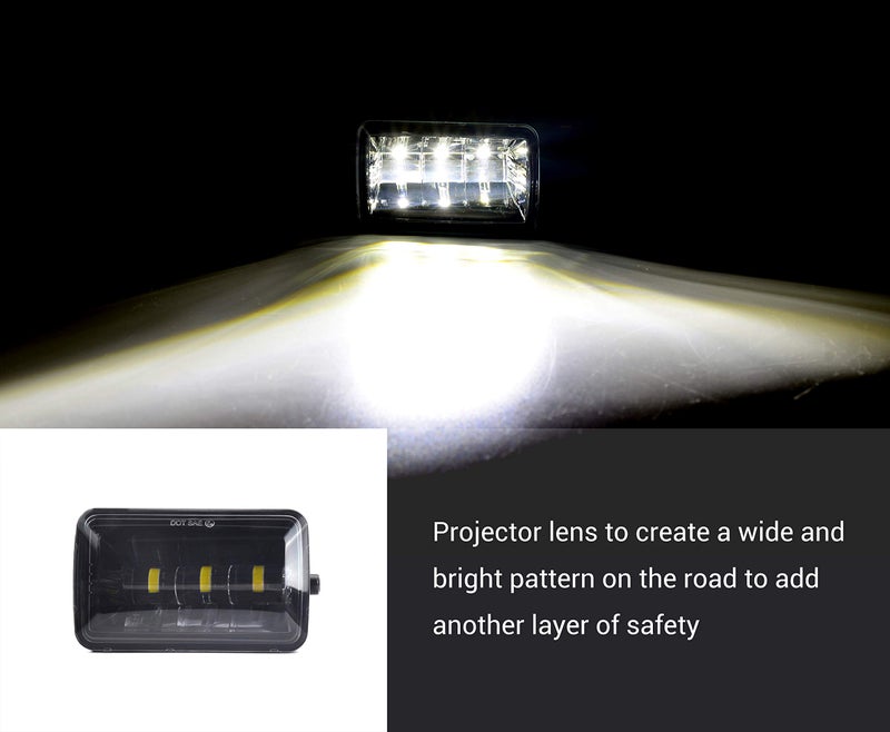 Tecoom Fog Lights Set of 2 Compatible with Ford F150 2015-2020 Aprroved by DOT SEA Waterproof Bright 3200 lumen LED Fog Driving Light Road Off Lights - Image 5