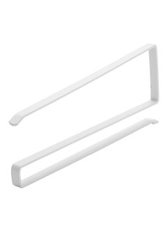 Generic Iron Roll Paper Rack Kitchen Cupboard Hanging Towel Holder White 26x12x10.8cm  - Image 2