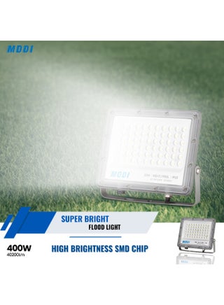 LED Flood Light Outdoor 50W to 400W | IP65 Waterproof Security Light | 6500K Cool White Light | Aluminum, PC Body | Wall Mount for Garden, Garage, Warehouse, Yard (47 cm - 40200 Lm - 400 w) - view 3