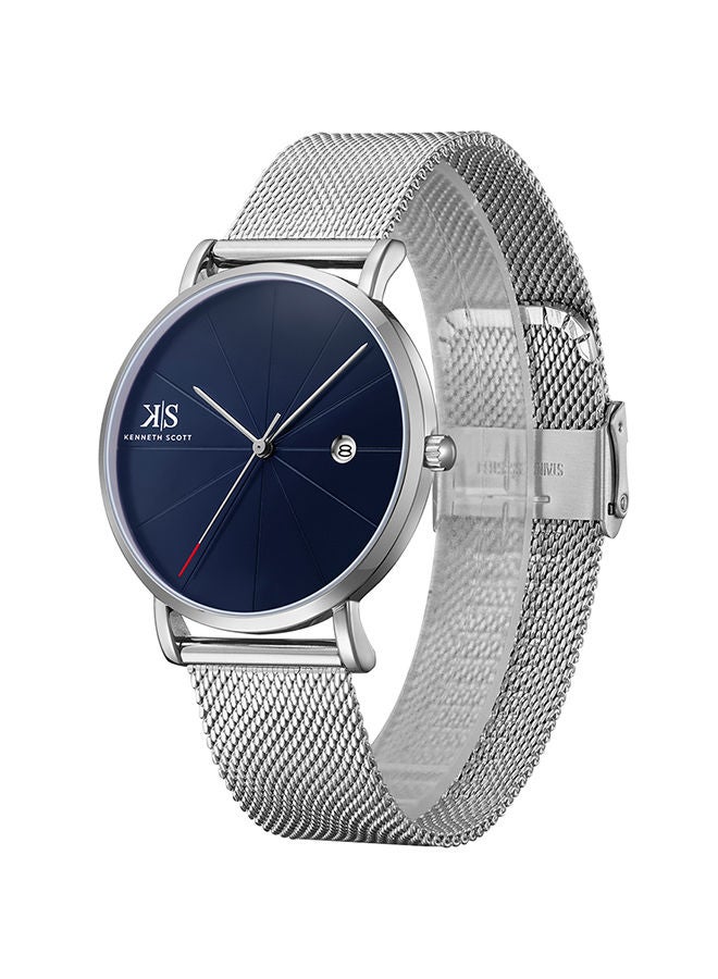 KENNETH SCOTT ساعة يد تناظرية من الفولاذ المقاوم للصدأ K22013-SMSN - Image 2